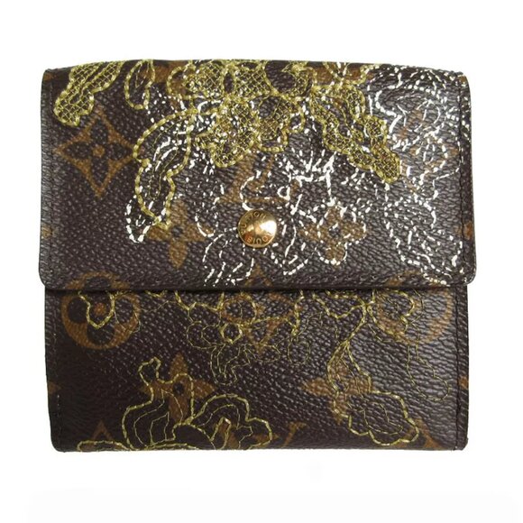 Auth LOUIS VUITTON Monogram Dantelle Portofeuil EliseTri-fold - Picture 1 of 10